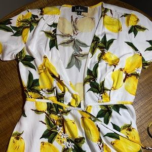 Lulus Lemon Dress